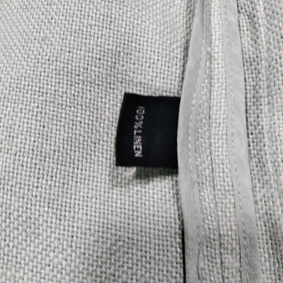 Linda Allard Ellen Tracey Vintage Light Sage Linen Open-Front Blazer 10 - Picture 9 of 13